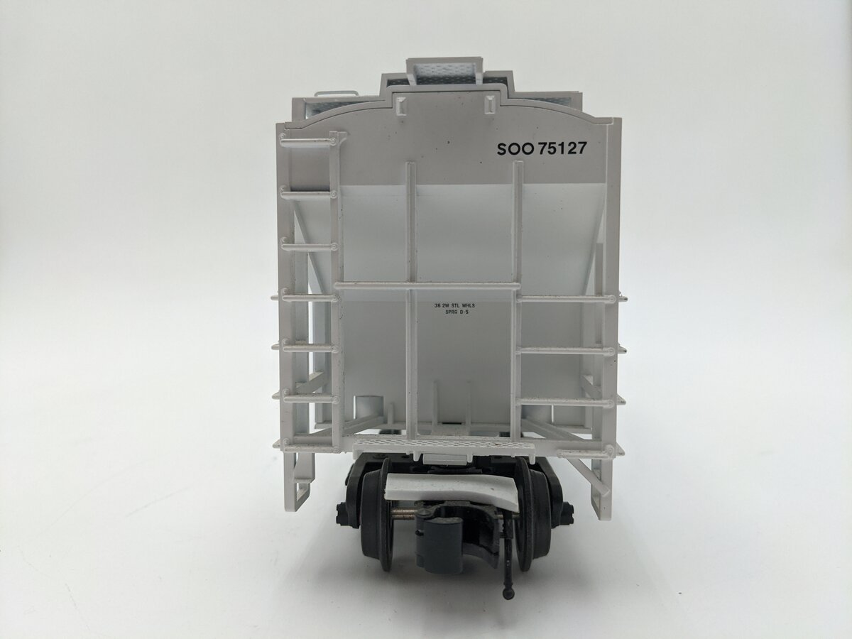 Atlas 2001606-5 O Gauge SOO Line Trainman PS4750 Covered 3-Bay Hopper #75127 EX