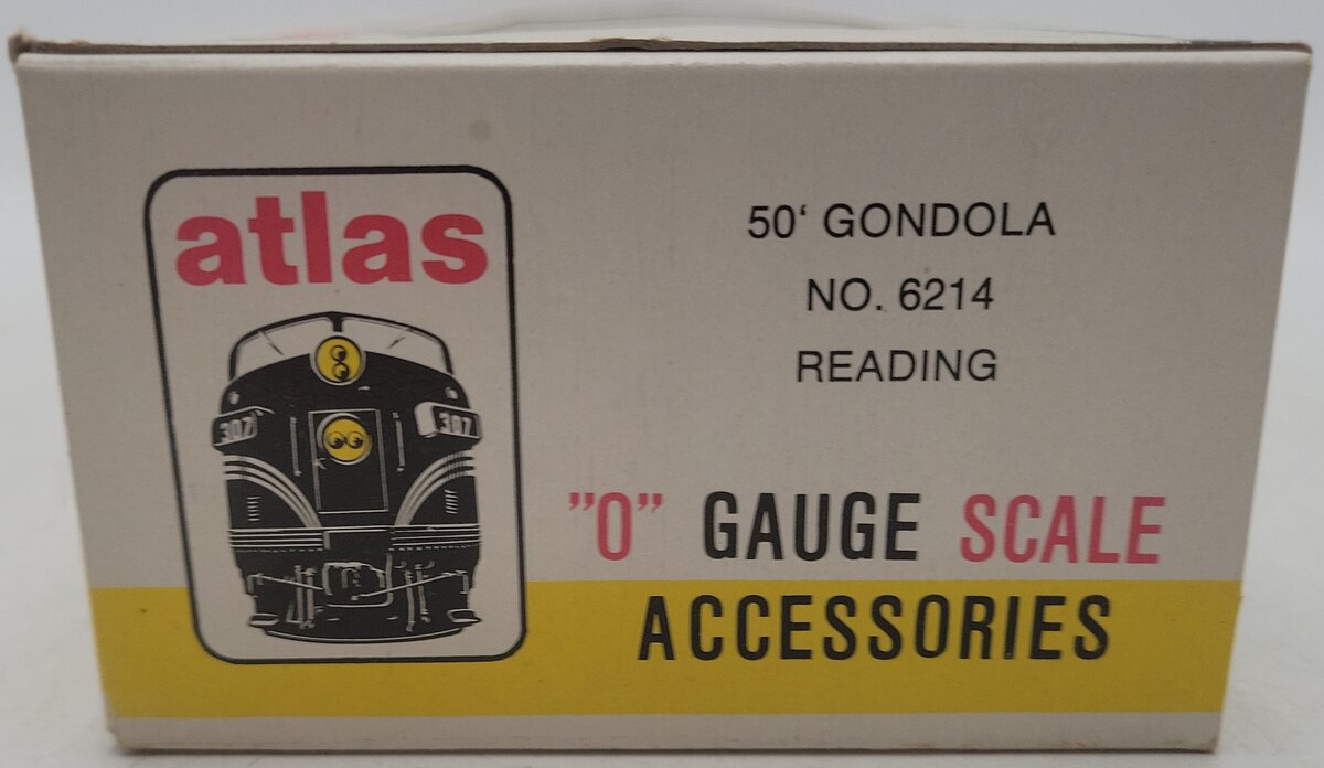 Atlas 6214 O Scale Reading Gondola #36501 - 2-Rail EX/Box