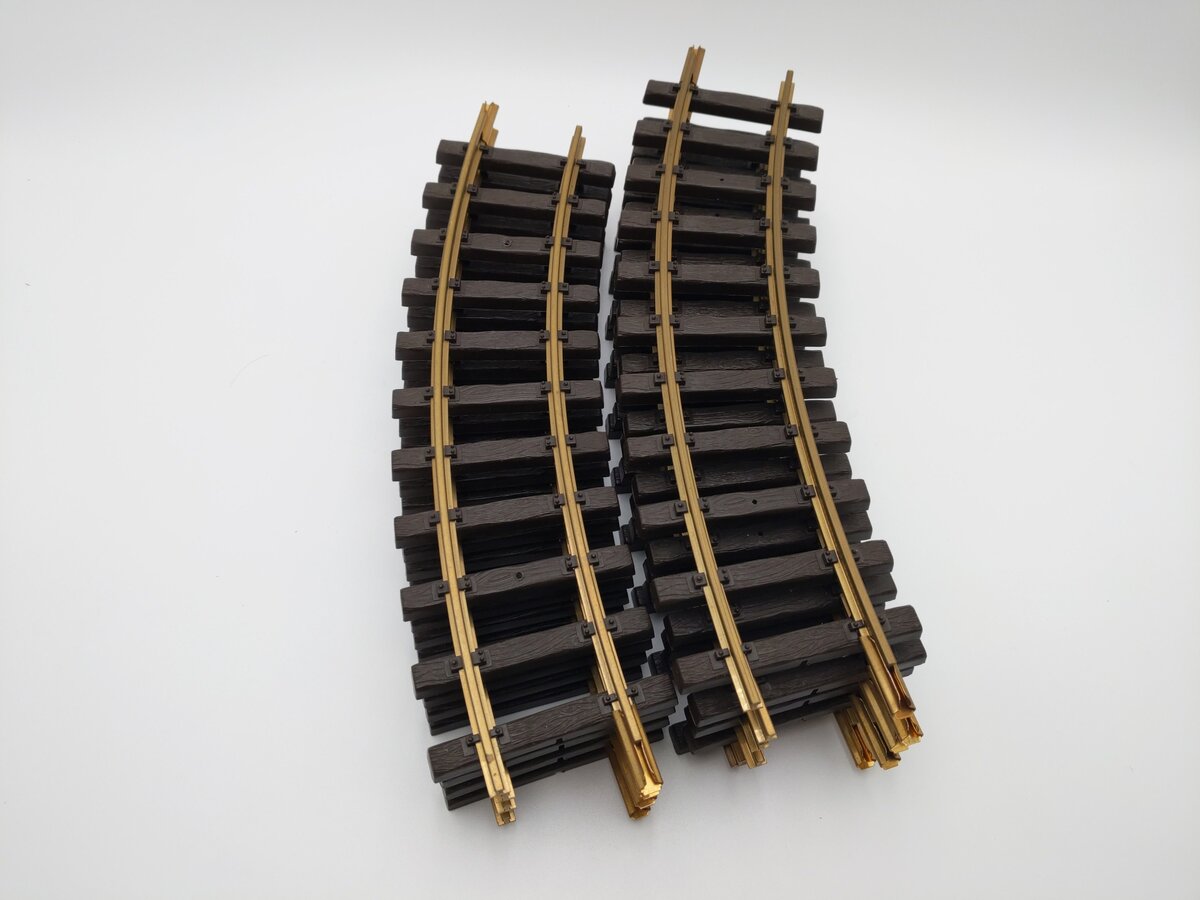 LGB 1100 G Scale Curved Track Sections (9) EX