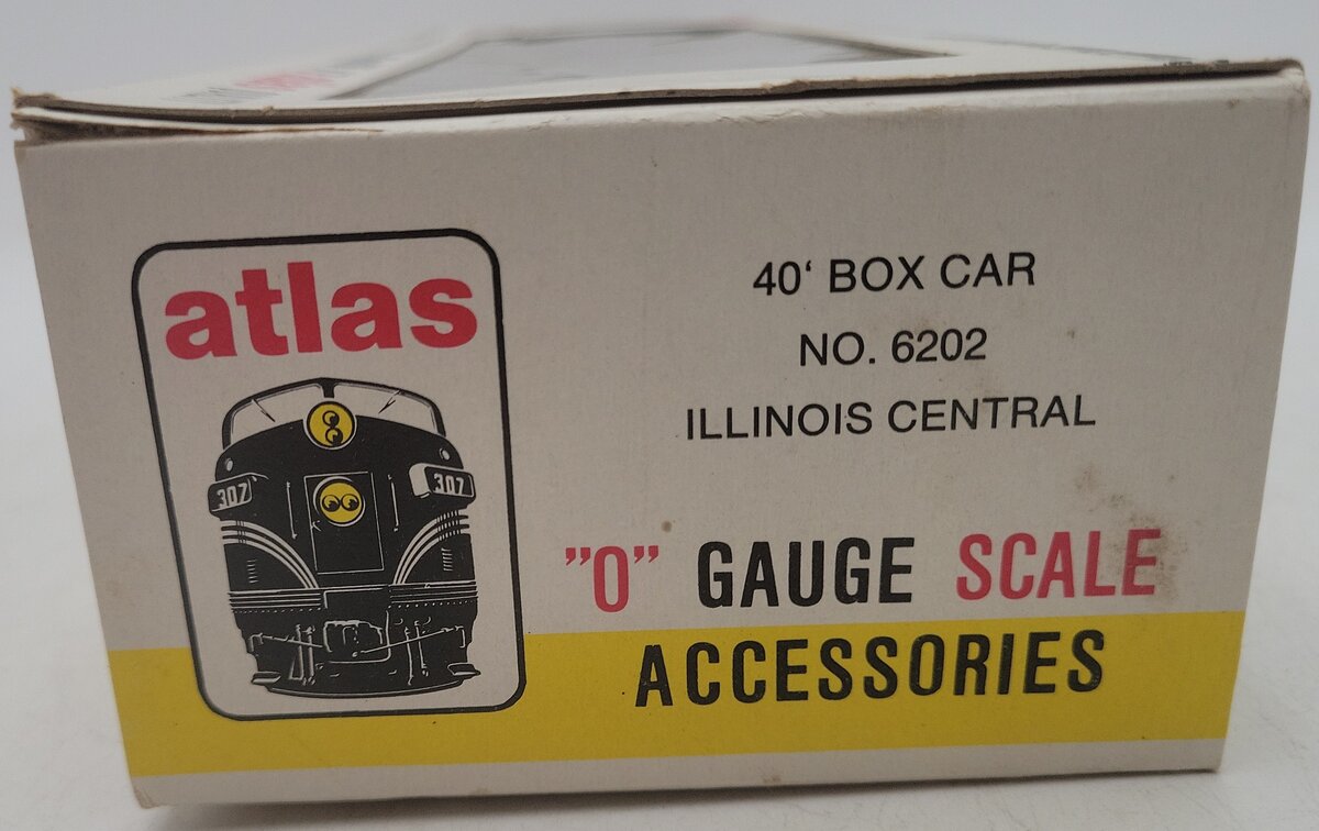 Atlas 6202 O Scale Illinois Central Boxcar #4385 (2 Rail) EX/Box