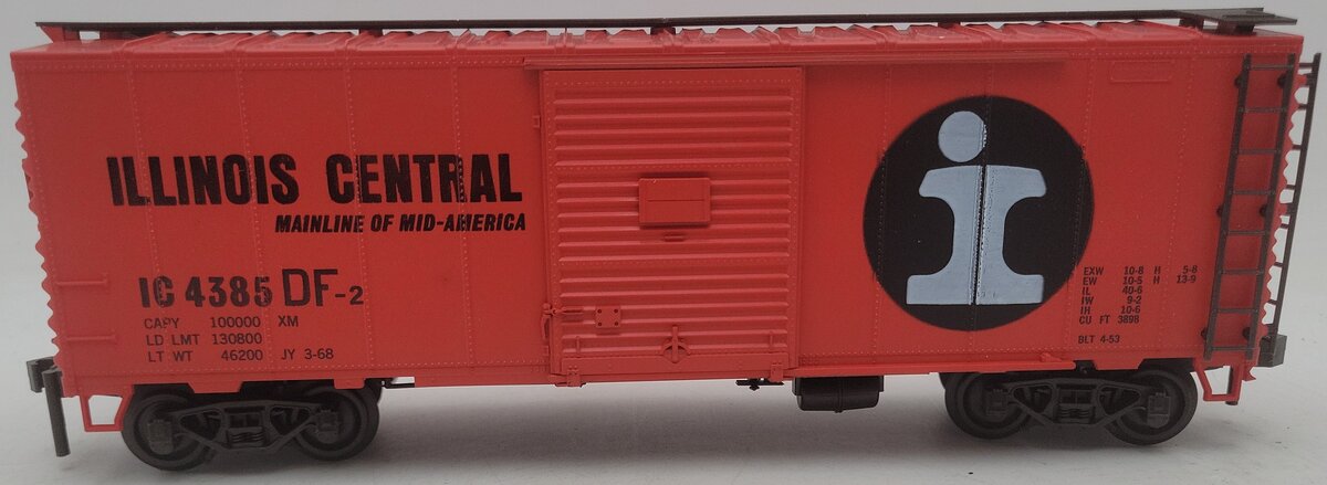 Atlas 6202 O Scale Illinois Central Boxcar #4385 (2 Rail) EX/Box