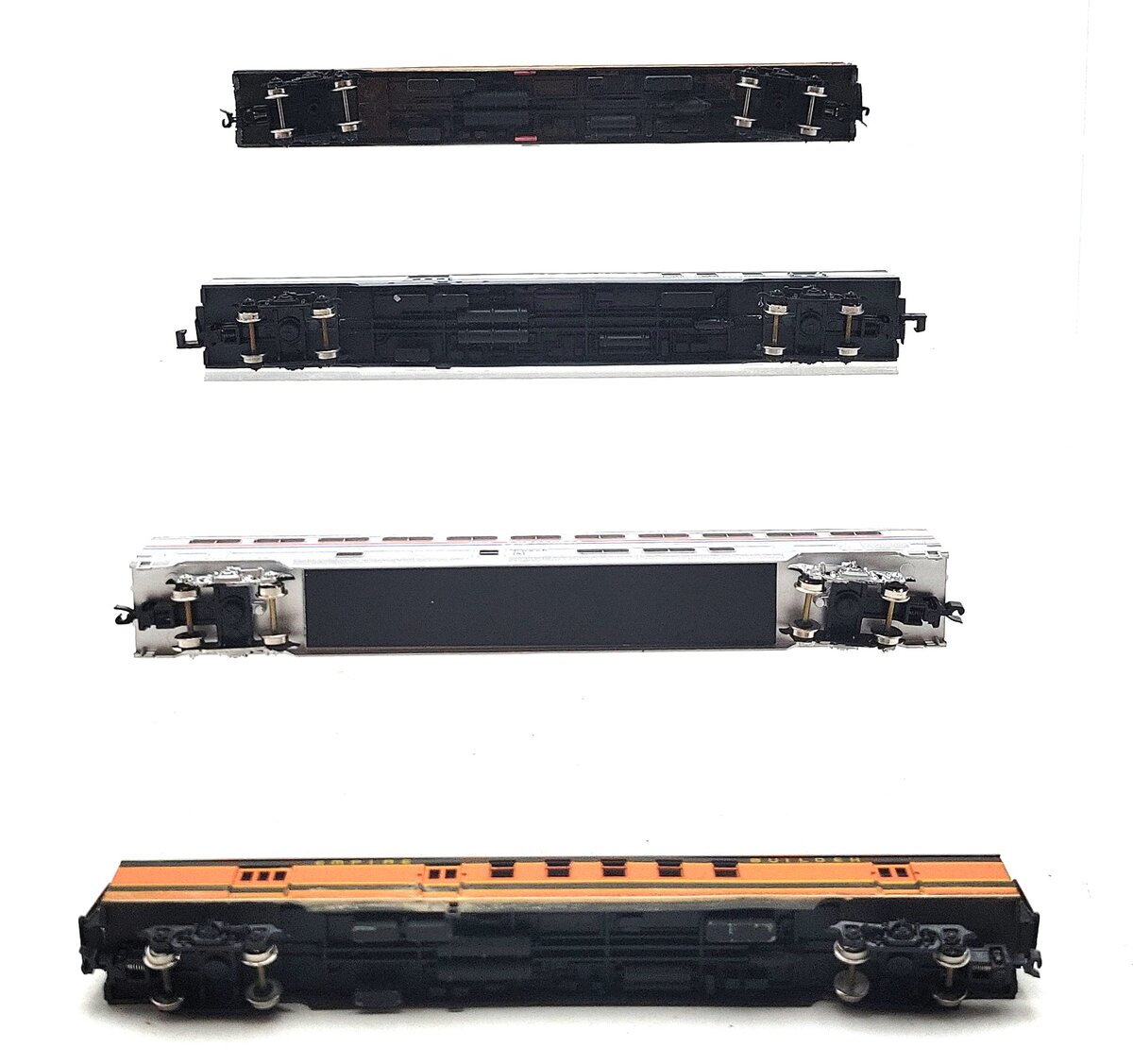 Con-Cor N Scale Assorted Passenger Cars [4] VG/Box