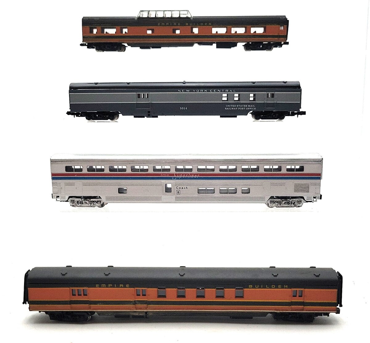 Con-Cor N Scale Assorted Passenger Cars [4] VG/Box