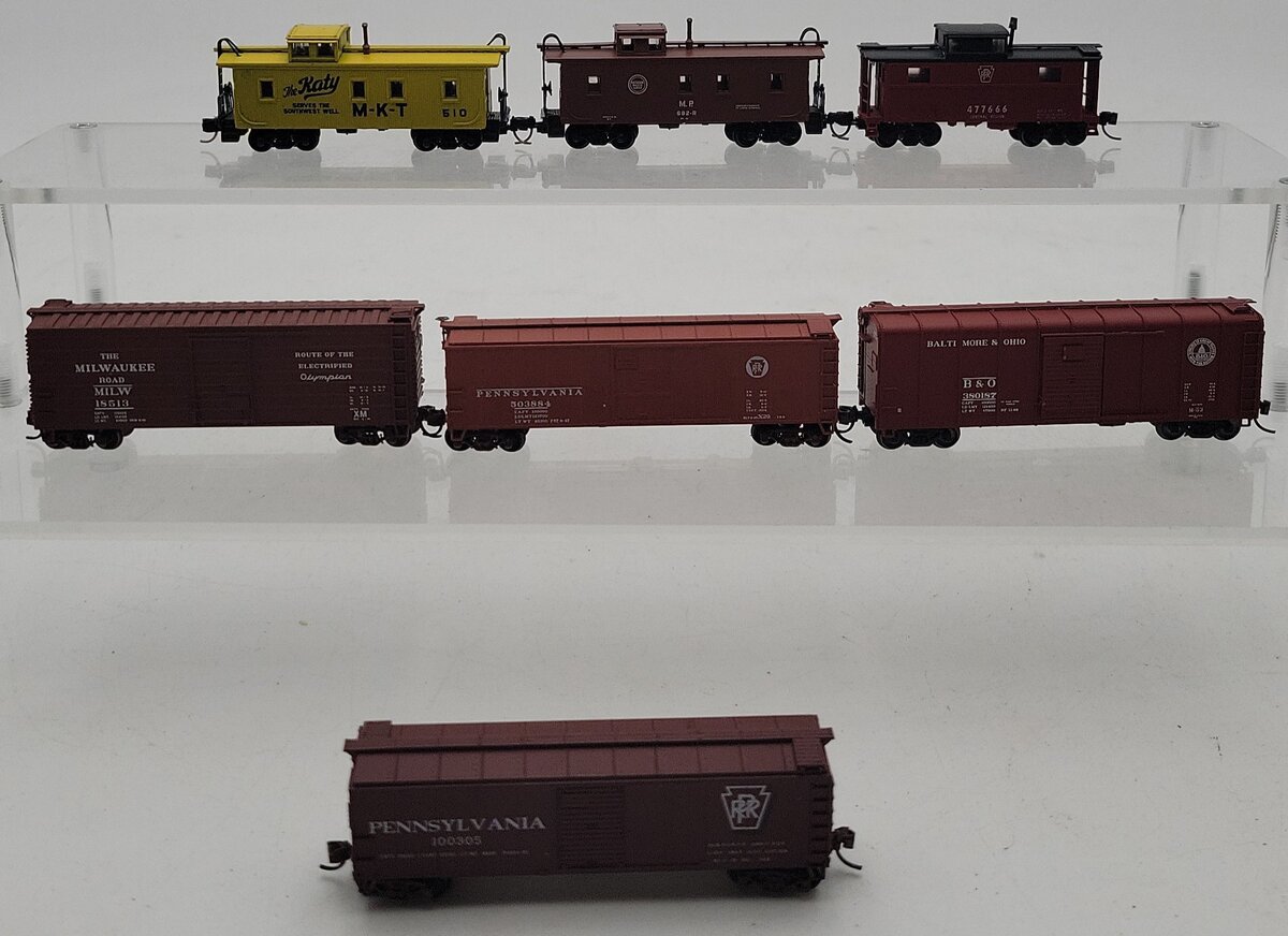 Micro-Trains & Bowser N Assorted Freight Cars #477666,18513,510,100305,882-R [7] EX