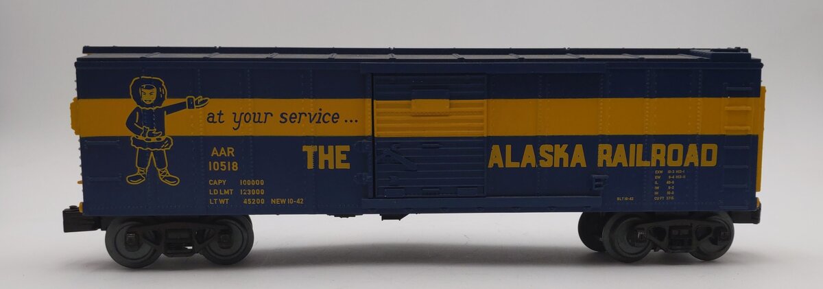 MTH 30-71056 O Alaska Railroad 40' Boxcar #10518 EX