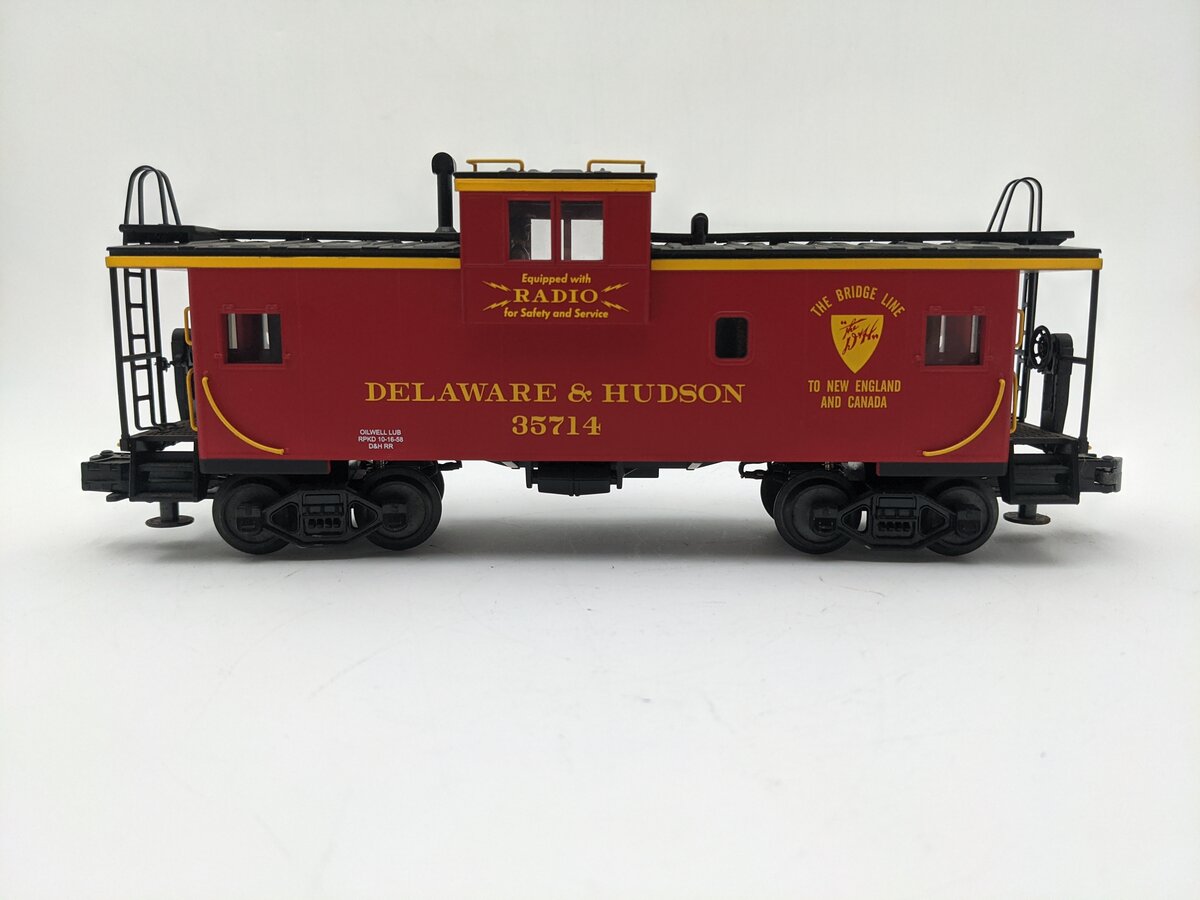 MTH 20-91029 O Gauge Delaware & Hudson Extended Vision Caboose #35714 EX
