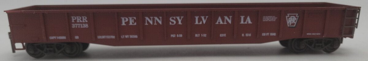 Atlas 6213 O Scale Pennsylvania 50' Gondola #377138 (2-Rail) EX/Box