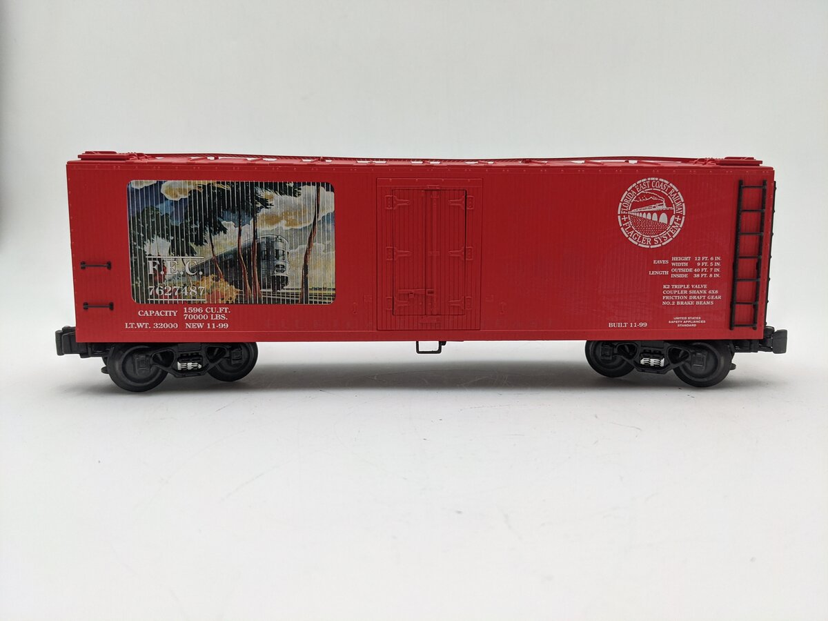 K-Line K762-7487 O Gauge Florida East Coast Historic Wood Sided Reefer #7627487 EX