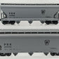 Lionel O Gauge PRR 3-Bay Covered Hoppers [2]: #259998 & #259806 VG