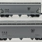 Lionel O Gauge PRR 3-Bay Covered Hoppers [2]: #259998 & #259806 VG