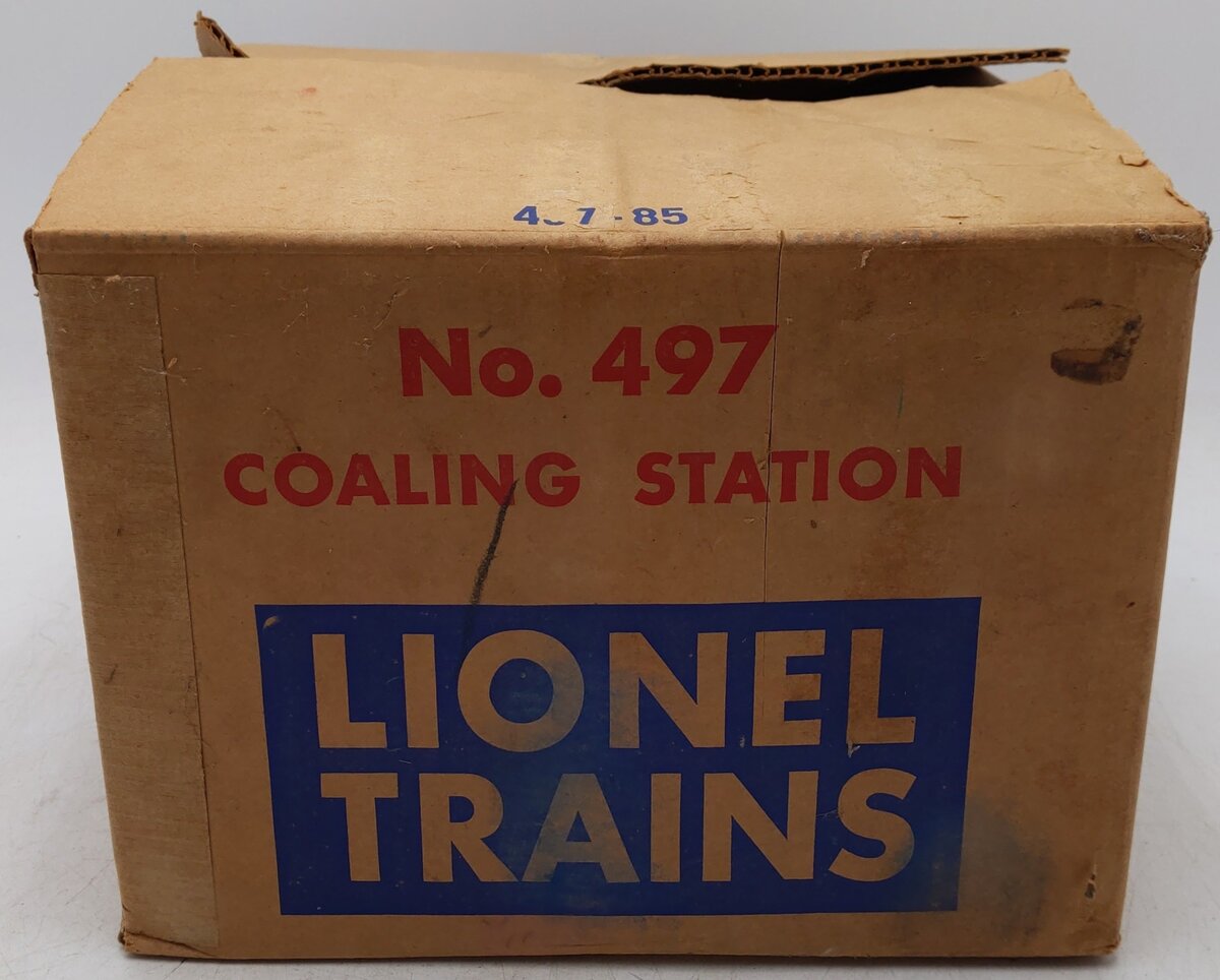Lionel 497 Vintage O Operating Coaling Station VG/Box