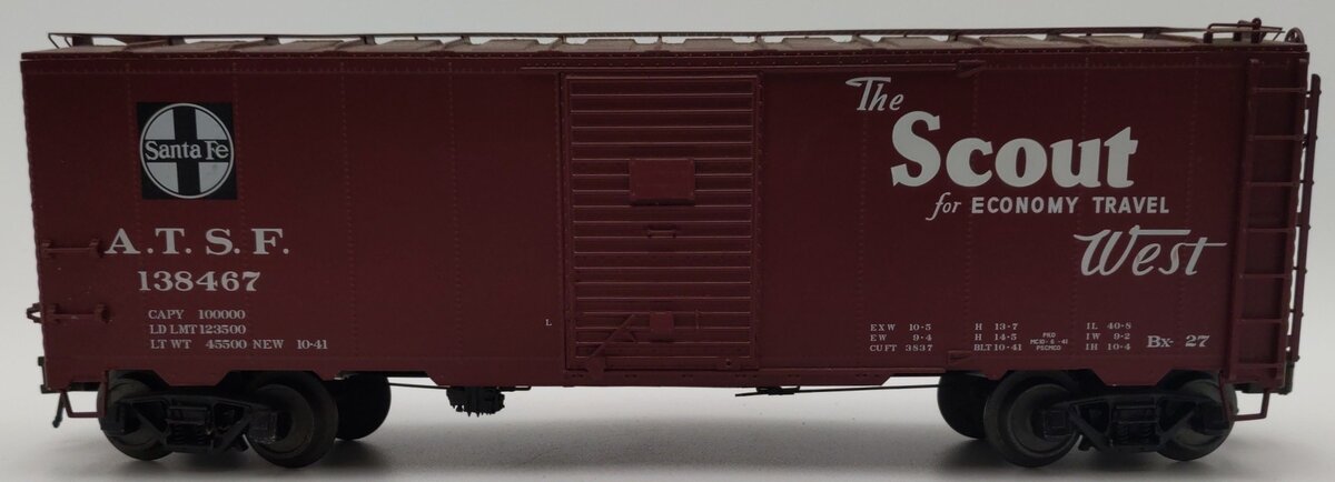 Atlas 3001837-2 O Gauge Santa Fe 1937 AAR Single Door 