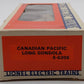 Lionel 6-6205 O Gauge Canadian Pacific Long Gondola with Canisters EX/Box