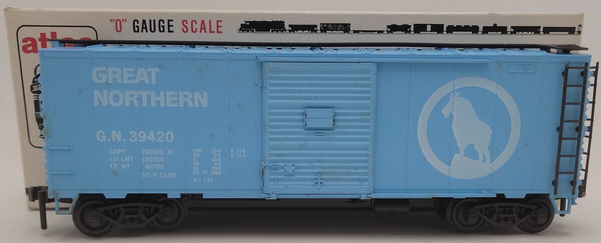Atlas 6201 O Scale Great Northern Boxcar (2-Rail) EX/Box