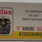 Atlas 6211 O Scale Great Northern 50' Gondola # 72879 - 2 Rail EX/Box