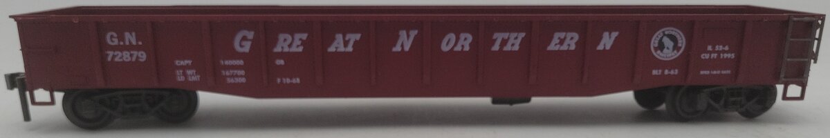 Atlas 6211 O Scale Great Northern 50' Gondola # 72879 - 2 Rail EX/Box