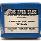 Pecos River Brass BRASS N Scale Vertical Oil Tank EX/Box