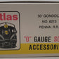 Atlas 6213 O Scale Pennsylvania 50' Gondola #377138 (2-Rail) EX/Box