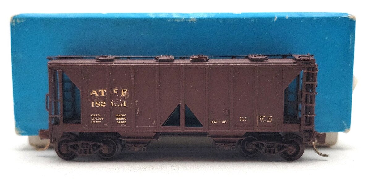Pecos River Brass 1601 N Scale Brass Santa Fe 34' Covered Hopper EX/Box