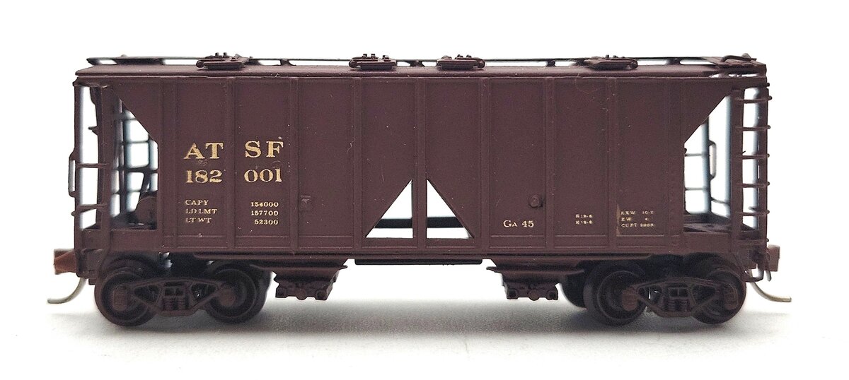 Pecos River Brass 1601 N Scale Brass Santa Fe 34' Covered Hopper EX/Box