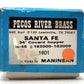 Pecos River Brass 1601 N Scale Brass Santa Fe 34' Covered Hopper EX/Box