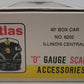 Atlas 6202 O Scale Illinois Central Boxcar #4385 (2 Rail) EX/Box