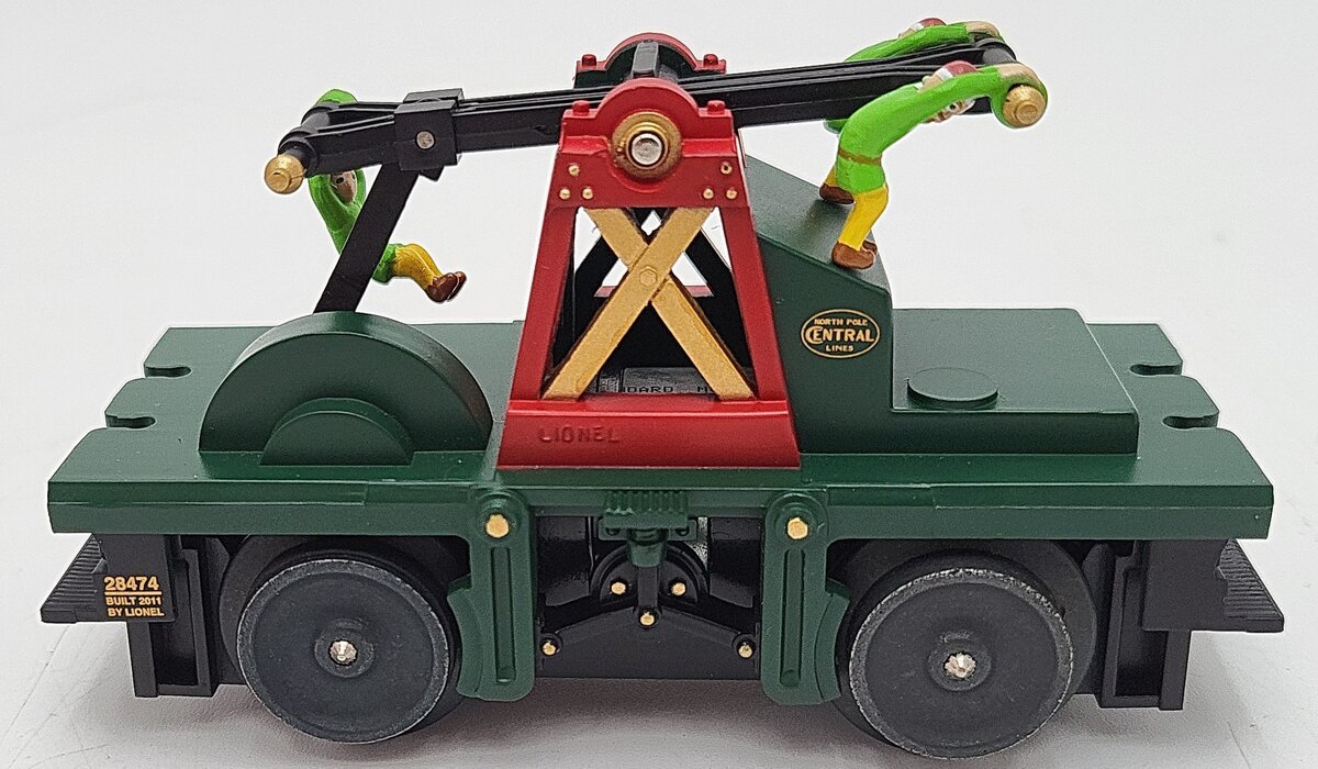 Lionel 6-28474 O North Pole Central Elf Handcar LN/Box