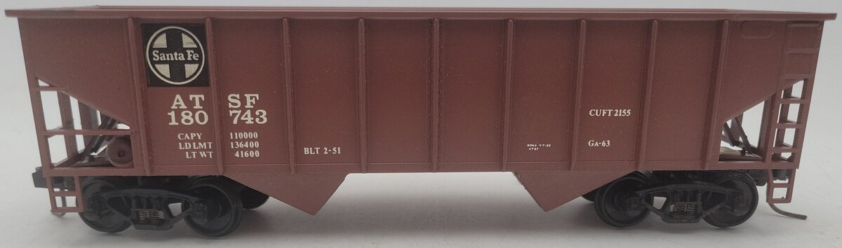 Weaver 956 O Gauge Santa Fe Hopper Car #180743 (2-Rail) EX/Box
