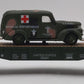 Menards 279-9433 O Gauge Army Flatcar w/ 1947 Power Wagon #3964 VG