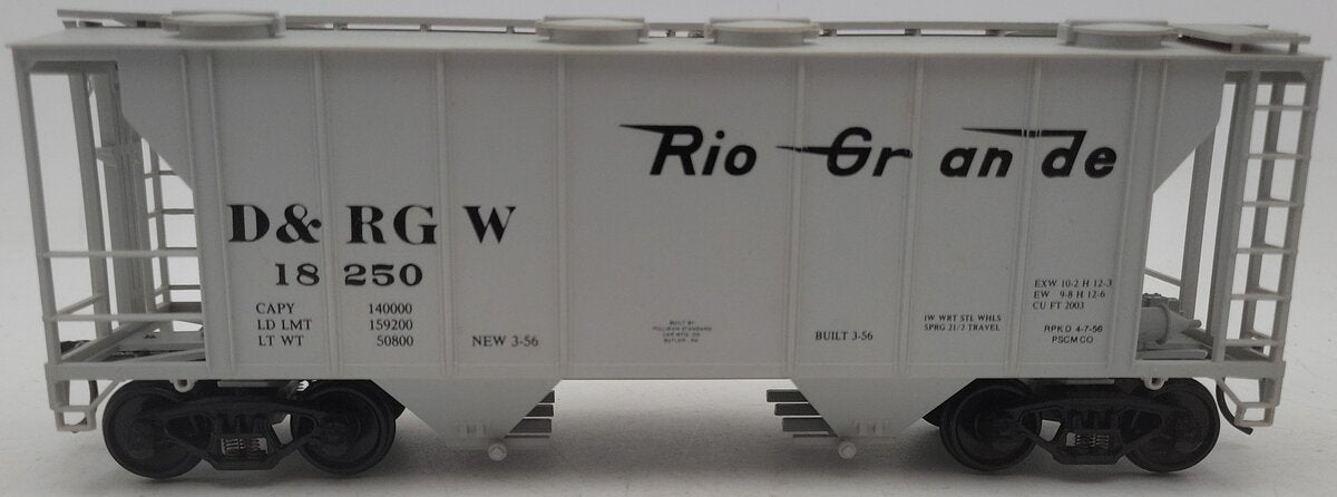 Weaver 1609 O Gauge Denver & Rio Grande Western Hopper Car #18250 EX/Box