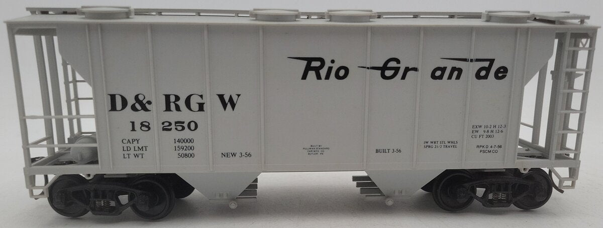 Weaver 1609 O Gauge Denver & Rio Grande Western Hopper Car #18250 EX/Box