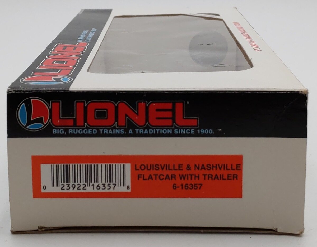 Lionel 6-16357 O Gauge Louisville and Nashville Flatcar w/Trailer EX/Box