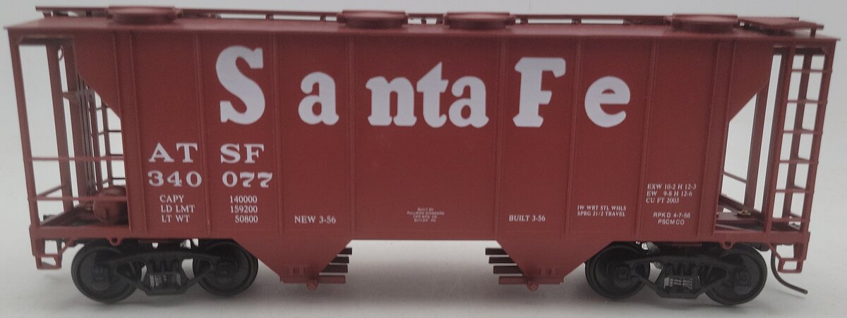 Weaver 1615 O Gauge Atchison Topeka Santa Fe Hopper Car #340077 (2-Rail) EX/Box