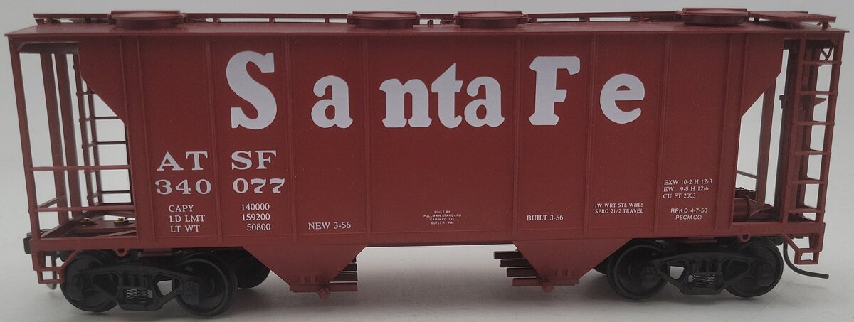 Weaver 1615 O Gauge Atchison Topeka Santa Fe Hopper Car #340077 (2-Rail) EX/Box