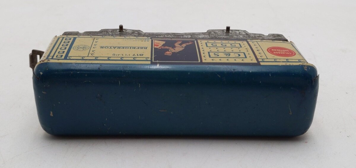 Marx 555 Vintage O C&S Tinplate Reefer w/ Man In Door VG