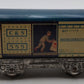 Marx 555 Vintage O C&S Tinplate Reefer w/ Man In Door VG