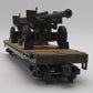 MTH 20-95347 O U.S. Army Flat Car with 105mm Howitzers #609052 EX