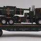 Menards 279-3964 O Gauge US Army Flatcar w/ Army Truck & HIMARS #7742 VG