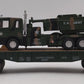 Menards 279-3964 O Gauge US Army Flatcar w/ Army Truck & HIMARS #7742 VG