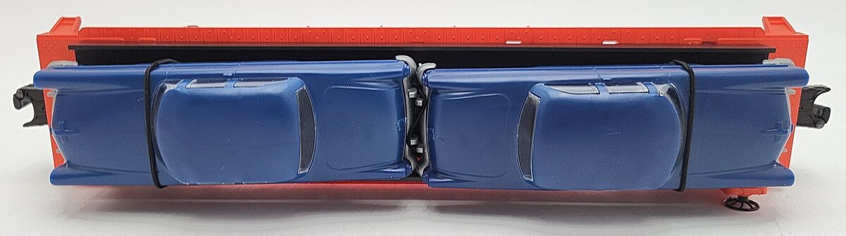 Lionel 6-16933 O Gauge Lionel Lines Flatcar with 2 Blue Automobiles LN/Box