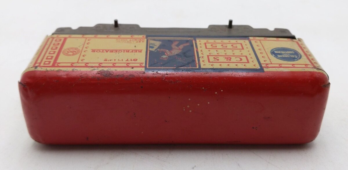 Marx 555 Vintage O C&S Tinplate Reefer w/ Red Roof VG