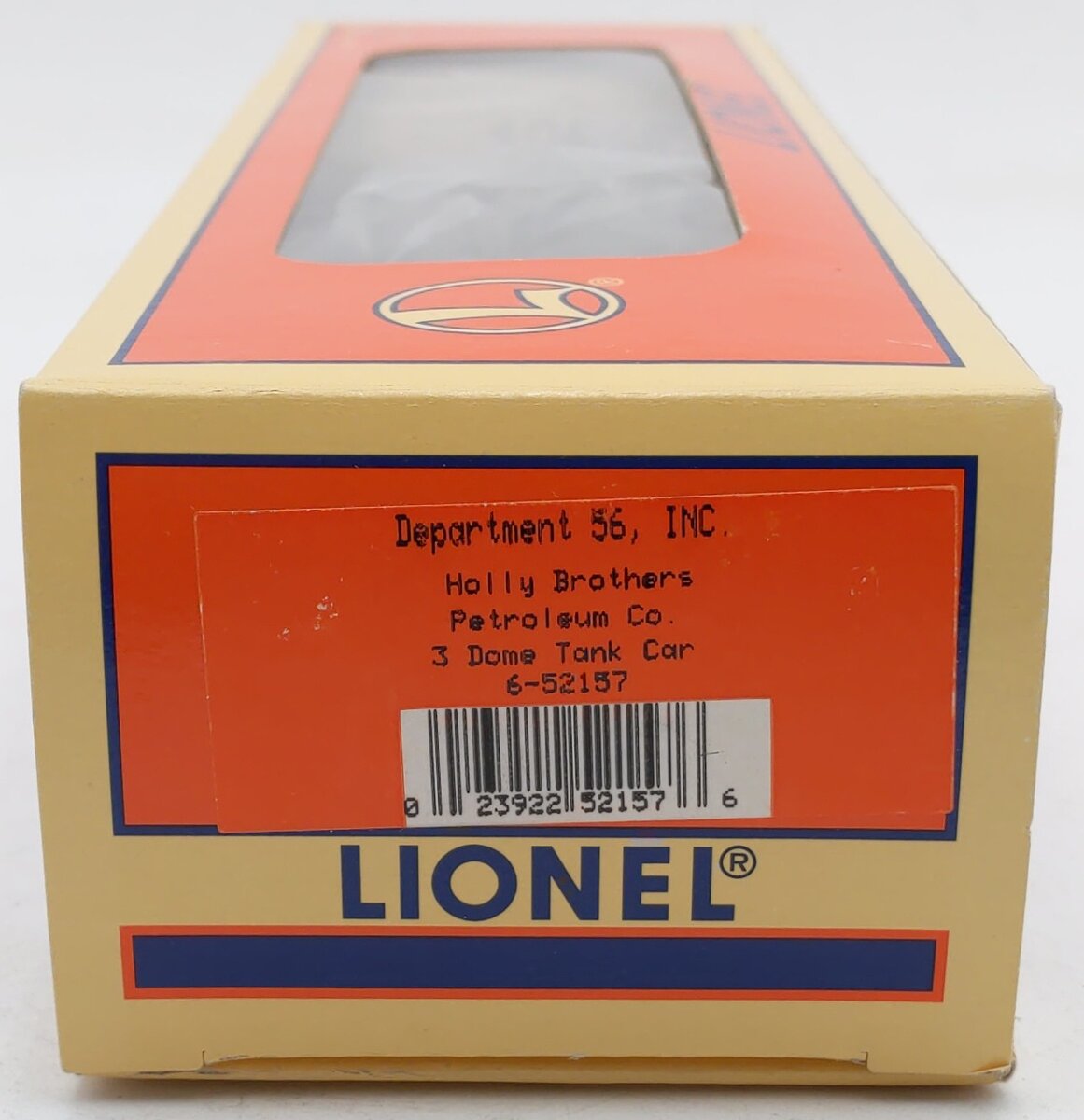 Lionel 6-52157 O Gauge Holly Brothers Dept 56 3-Dome Tank Car # 6156 EX/Box