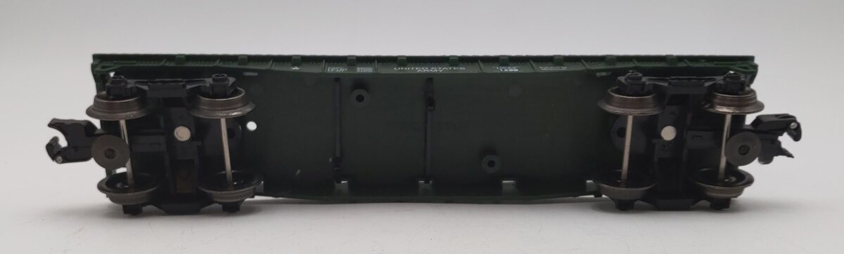 Menards 279-4484 O Gauge US Army Flat Car w/ Helicopter #1259 EX