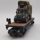 Menards 279-3475 O Gauge US Army Flatcar w/ Army Cargo Truck #22006 EX