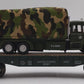 Menards 279-3475 O Gauge US Army Flatcar w/ Army Cargo Truck #22006 EX