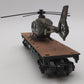 Menards 279-4484 O Gauge US Army Flat Car w/ Helicopter #1064 EX