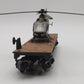 Menards 279-4484 O Gauge US Army Flat Car w/ Helicopter #1064 EX