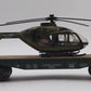 Menards 279-4484 O Gauge US Army Flat Car w/ Helicopter #1318 EX