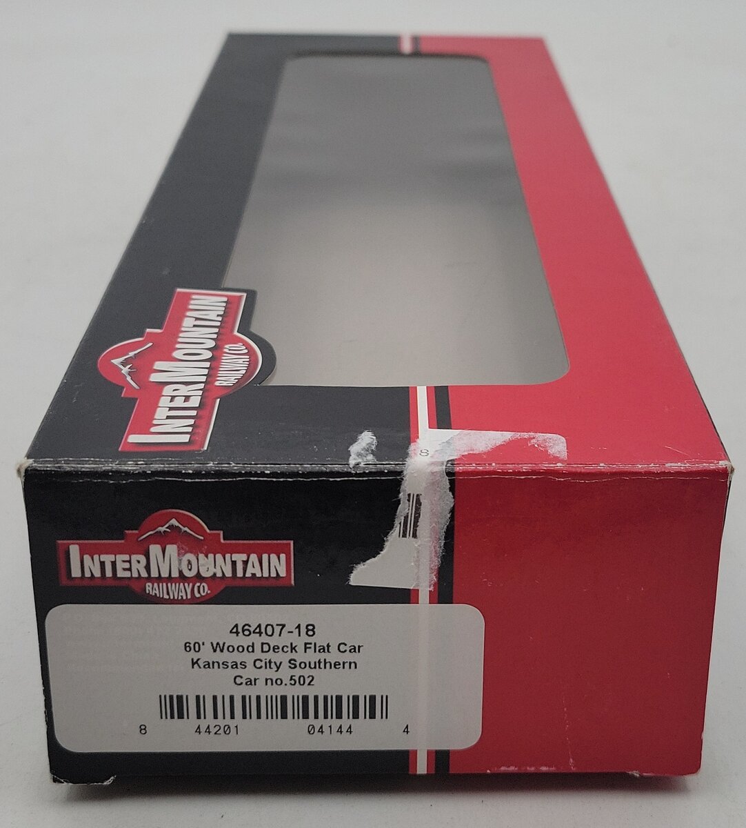 InterMountain 46407-18 HO  Kansas City Southern 60' Wood Deck Flat Car #502 EX/Box