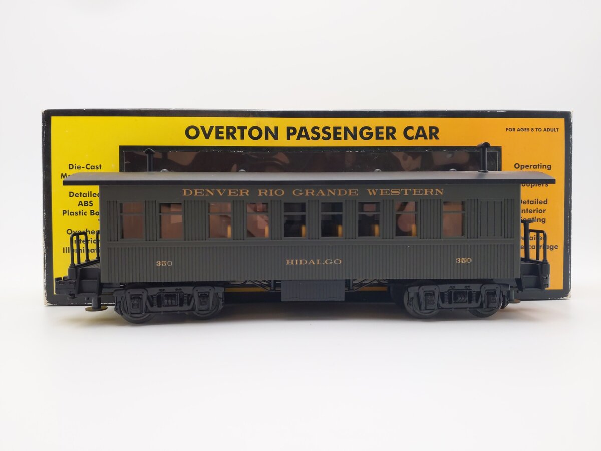 MTH 30-6406C O Gauge Denver & Rio Grande Overton Coach Car #410 EX/Box
